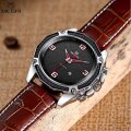 Genuine Leather MEGIR Brand AUTO DATE Wrist Watch in Brown OR Black in Original MEGIR Box