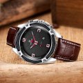 Genuine Leather MEGIR Brand AUTO DATE Wrist Watch in Brown OR Black in Original MEGIR Box