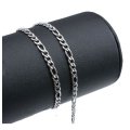 Elegant 4mm Men's Figaro Stainless Steel Link Chain - Complimentary Gift Box