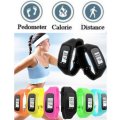 LCD Sport & Fitness PEDOMETER Wrist Watch, Step Counter, Calories, Distance, Available in 10 Colours