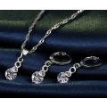 MOTHERS DAY GIFT - Elegant 925 Sterling Silver Cubic Zirconia Jewelry Set in Complimentary Gift Box