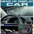 X6 HD LED Car HUD Head up Display Projector, OBDII Interface, Show Speed, Fuel Consumption, Temp....