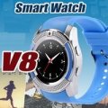 BLUE V8 Sporty Smart Watch Phone, SIM CARD, Bluetooth, Camera,Sleep Monitor, SD Card, Pedometer etc.