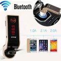 LED Bluetooth Car Charger FM Transmitter With MP 3, Handsfree Calls, Dual USB Output up to 5V/2.5A