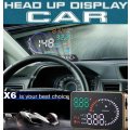 X6 HD LED Car HUD Head up Display Projector, OBDII Interface, Show Speed, Fuel Consumption, Temp....