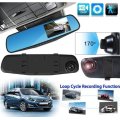170 Degree Wide Angle Rear View Mirror Camera, Support SD Card, Motion Detection, Loop Recording ...