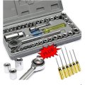 COMBO DEAL - 40 Piece Combination Socket Wrench Set PLUS 6 Piece Screwdriver Set