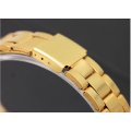 Business Men's Stainless Steel Skeleton Wrist Watch in Gold - Complimentary Gift Box