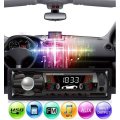 LED MP3 Car Radio & Remote - Supports USB, SD Card, AUX, 5V Charging, 4 x Speakers etc.