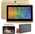 7" Quad Core, Android 4.4., 8GB, Dual Cameras, Wi-Fi, Bluetooth etc. - Gold