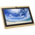 7" Quad Core, Android 4.4., 8GB, Dual Cameras, Wi-Fi, Bluetooth etc. - Gold