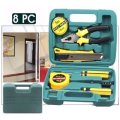 8 Piece Combination Tool Set - Quality Carbon Steel Tools All Compact in a Case