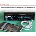 LED Bluetooth MP3 Car Radio & Remote - Supports USB, SD Card, Hands-free Calls, AUX, 5V Charging...