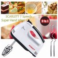 Powerful 180W Electric Mixer - 7 Speed Settings Including Turbo Speed, Perfect to whisk, Mix & Knead