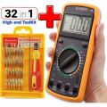 COMBO DEAL - LCD Display Digital Multimeter AC DC Voltage PLUS 32 in 1 Electron Screwdriver Kit