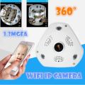HD 3D Panoramic VR Camera, 360 Degree Multi Angle View, Two Way Talk, Motion Detection etc.