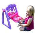 Cute Crying Baby Doll in Swing & Detachable Car Seat With Music & Lights