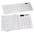 Super Slim 2.4 Ghz Wireless Keyboard, Mouse, Silicone Protective Skin & USB Receiver Combo White