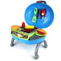 Simulation BBQ Grill Braai Play Set With Light & Sound - Easy-to-carry Case