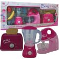 Real Working Blender, Mixer & Toaster Play Set With Accessories