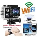 4K Ultra HD WIFI Action Sport DVR & Camera With REMOTE- HDMI, Waterproof, 170 Degree & More
