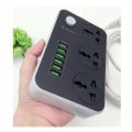LDNIO 3.4A Power Strip Charger with 3 Power Sockets & 6 USB Charging Ports - Multi Adapter Smart USB