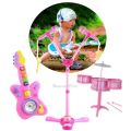 3 in 1 Musical Instrument Concert Center  Microphone Set, Guitar & Drum Set, Learn & Play