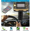 MP3 Player & FM Transmitter Car Modulator Kit - Wireless, USB, SD, TF, MMC, LCD Screen & Remote