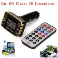 MP3 Player & FM Transmitter Car Modulator Kit - Wireless, USB, SD, TF, MMC, LCD Screen & Remote