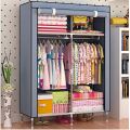 Double Portable & Foldable Canvas Wardrobe - Great Storage Unit for Anything or Any Place