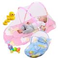 Baby Foldable Mattress & Pillow Net Bed - Protect Your Child From Harmful Diseases