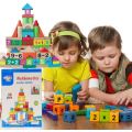 50 Piece Mathematics Wooden Learning Blocks Play Set for Kids