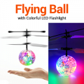 Colourfull Infrared Smart Sensor Flying Disco Ball Helicopter, Light Effects & USB Charging