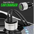 Original LED Ldnio C303 Car Charger with Dual USB 5V/3.6A Quick Charge Full Metal For IOS or Android