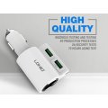 LDNIO 4.2 Dual USB Interface and 1 Socket Adapter Car Charger For IOS and Android