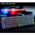 LED Gaming Keyboard 104 Key Back light Design, Wired with USB Interface