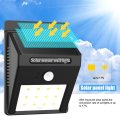 20 LED Solar Power Wall Light, PIR Motion Sensor, Waterproof, Night Sensor etc