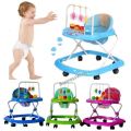 Soft Cushion Baby Walking Ring with Adjustable Height, Toy's and Music