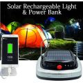 LED Solar Light & POWER BANK for charging of Electronic Devices - Great for Outdoor