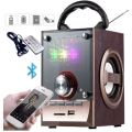 Bluetooth Multimedia Sub-woofer Speaker With USB / SD / AUX / FM Radio - LED Shining Glass Display