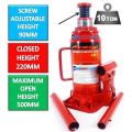 Heavy-duty Steel 10 Ton Hydraulic Jack for Residential and Commercial Use