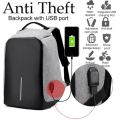 Anti-Theft USB Backpack with Reflective Strips & Multiple Storage Compartments