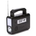 Home Solar System - FM Radio Control Unit, 3 LED Lamps, Solar Panel, Remote & 10 in 1 Charging Cable