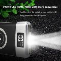 10000mAh Dual USB Power Bank & Wireless Charger, LED Digital Display & Flashlight