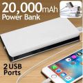 20 000mAh Power Bank Dual USB Ports for Charging of Electronic Devices With 5 in 1 Charging Cable