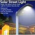 42 LED SOLAR Street or Wall Light, PIR, Motion Sensor, Waterproof with 3 modes