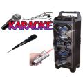 Super Large Bluetooth Karaoke Speaker With Microphone & Remote Support FM Radio, USB, TF, AUX