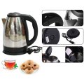 Cordless Electric Kettle - Huge 2.0 L Capacity, Stainless Steel, Boil Water Instantly