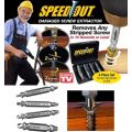 4 Piece Damaged Screw Extractor Set - Remove any stripped screw in 10 seconds or less with any drill