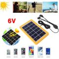 6V Solar Panel with Multi Charging Points USB Charger for Charging of Electronic Devices